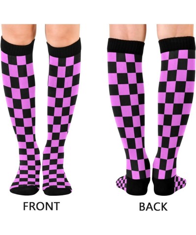 Ribbon Compression Socks for Women Men Stockings Circulation Support Socks Running Cozy Socks for Flights Gym Travel G-017 $1...