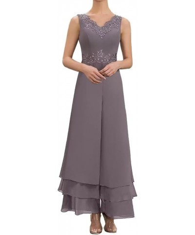 Chiffon Mother of The Bride Pant Suits for Women Dressy Wedding Guest Dresses with Jackets Blush $33.14 Dresses