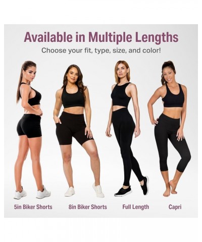 High Waisted Leggings for Women - Capri, Full Length, Fleece & with Pockets Women's Leggings … Full Length Black $11.59 Activ...