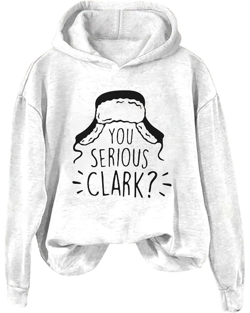 Womens Oversized Sweatshirts Hoodies Long Sleeve |IT'S A BEAUT CLARK|Sweaters For Women Sweatshirt Sweatshirts Z1-white $12.6...