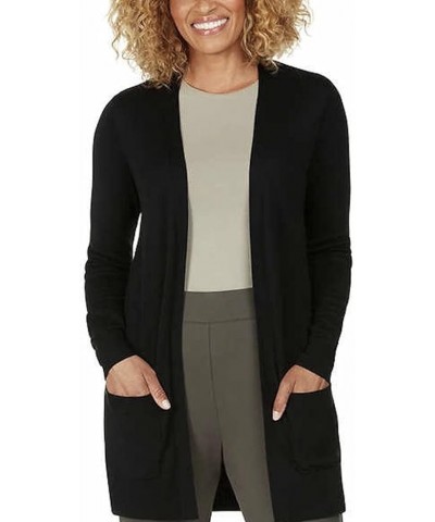 Women's The Boyfriend Cardigan Black $12.86 Sweaters