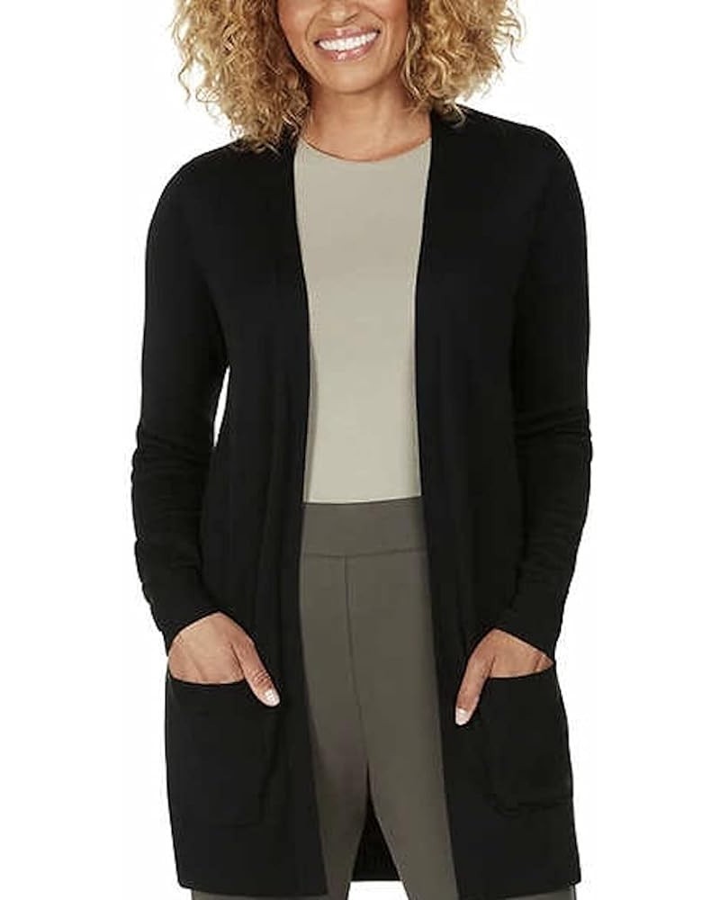 Women's The Boyfriend Cardigan Black $12.86 Sweaters