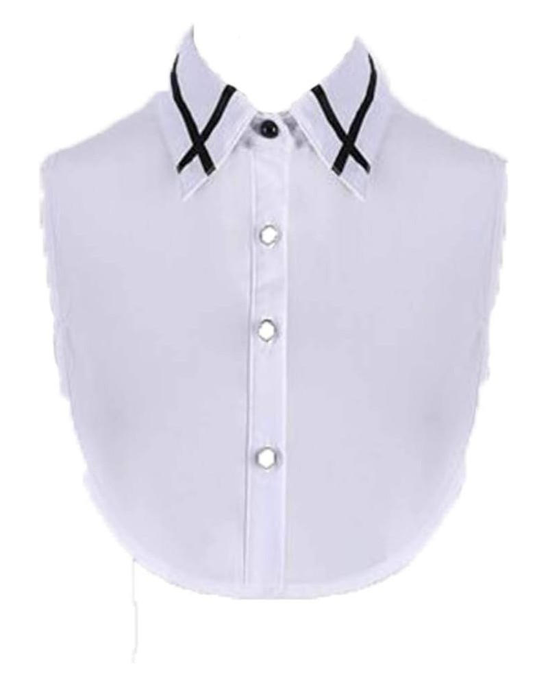 Lady Half Shirt Blouse Collar Dickey Fake Collar False Collar Detachable Collar for Women 8 $7.50 Blouses