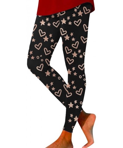 Workout Leggings for Women Yoga Santa Skinny Christmas Pants Leggings Party Running Snowman Christmas Pants Leggings Yellow-e...