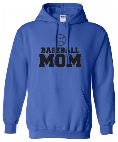 Baseball Mom Adult Hooded Sweatshirt in 9 colors Royal $15.20 Hoodies & Sweatshirts