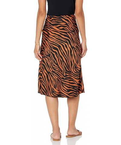 Women's Maya Silky Slip Skirt Hazel/Black Tiger Print $24.16 Skirts