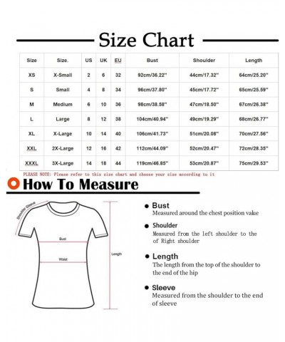 Womens Tops 2023 Summer Fashion Shirts Dressy Casual Short Sleeve Crewneck Tshirt Plus Size Loose Fit Basic Blouse C03_navy $...