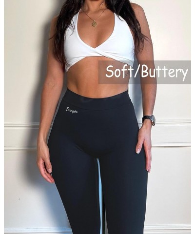 V Back Scrunch Butt Leggings for Women Soft High Waisted Booty Tights Workout Gym Yoga Pants 1.black $16.11 Activewear