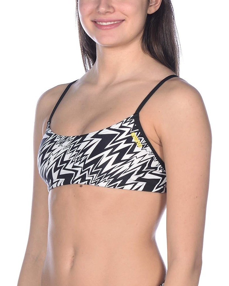 Women's Rulebreaker Play Bandeau Bikini Athletic Sport Swim Top Angles $14.42 Swimsuits