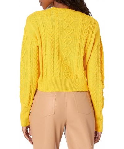 Women's Waylon Cropped Cable Sweater Maize $29.10 Sweaters