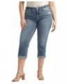 Women's Plus Size Suki Mid Rise Curvy Fit Capri Jeans Med Wash Cvs305 $27.61 Jeans