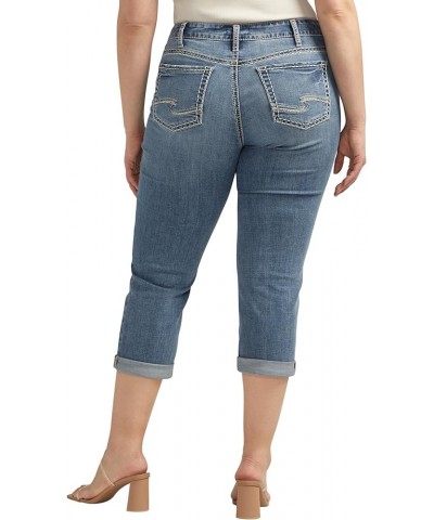 Women's Plus Size Suki Mid Rise Curvy Fit Capri Jeans Med Wash Cvs305 $27.61 Jeans