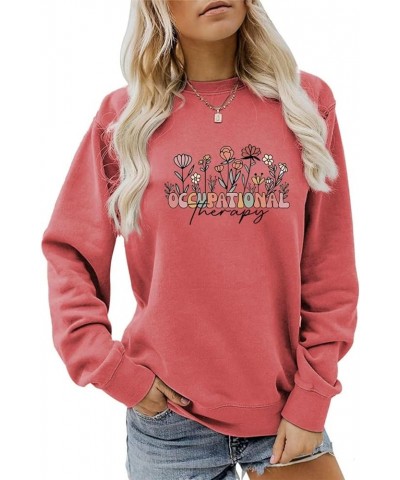 Occupational Therapy Sweatshirt for Women Therapist Shirts Casual Long Sleeves Novelty Gift OT Shirt Funny Top 16 $12.38 Hood...