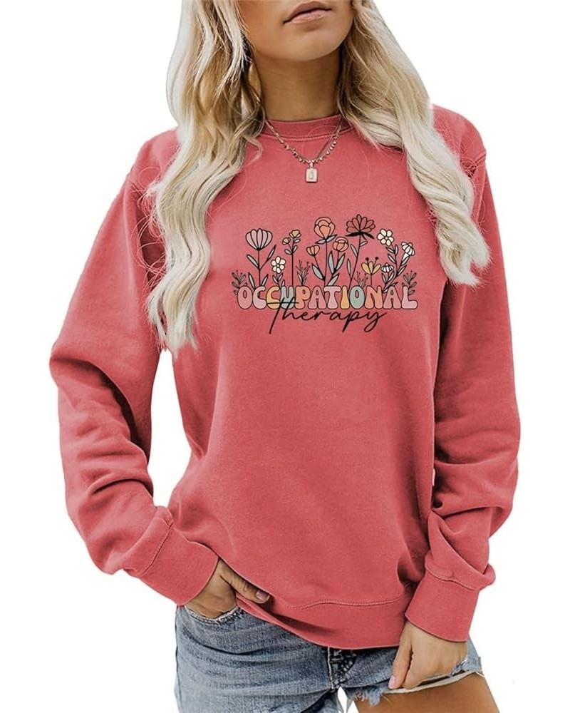 Occupational Therapy Sweatshirt for Women Therapist Shirts Casual Long Sleeves Novelty Gift OT Shirt Funny Top 16 $12.38 Hood...