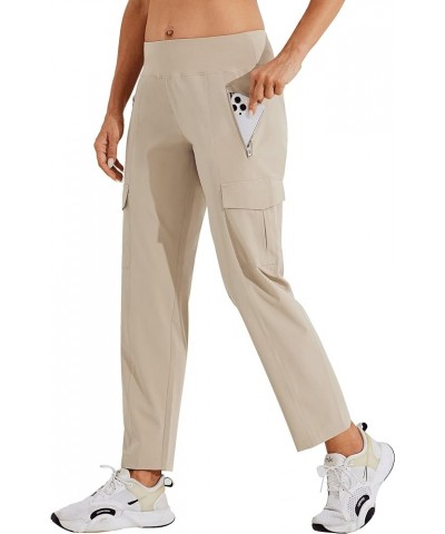 Women's Golf Pants Athletic Quick Dry Pants Lightweight Cargo Travel Pants with Pockets Water Resistant Khaki $22.79 Activewear