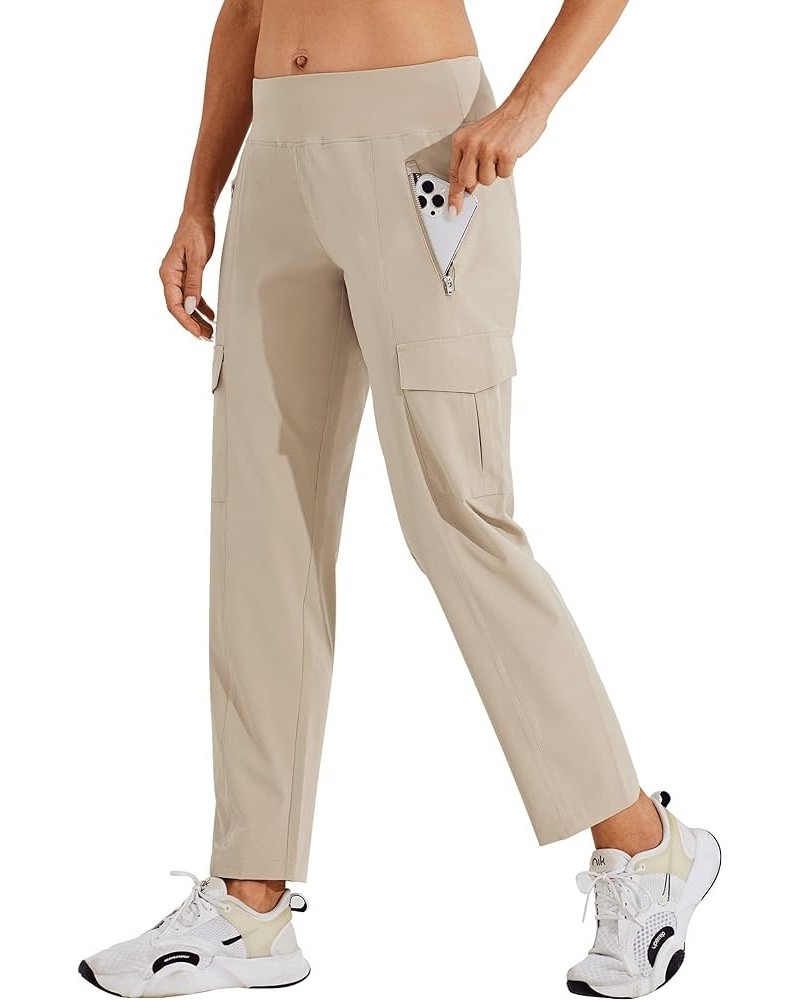 Women's Golf Pants Athletic Quick Dry Pants Lightweight Cargo Travel Pants with Pockets Water Resistant Khaki $22.79 Activewear