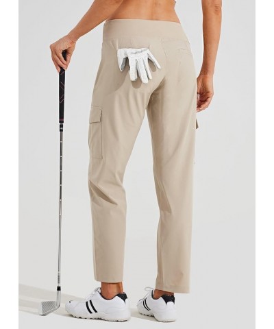 Women's Golf Pants Athletic Quick Dry Pants Lightweight Cargo Travel Pants with Pockets Water Resistant Khaki $22.79 Activewear