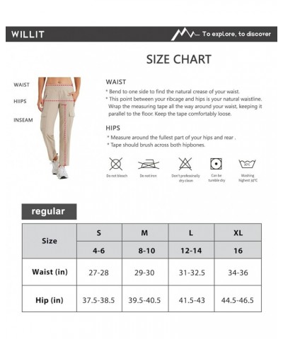 Women's Golf Pants Athletic Quick Dry Pants Lightweight Cargo Travel Pants with Pockets Water Resistant Khaki $22.79 Activewear