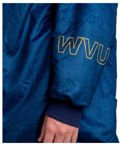 Women's Reversible Oversized Sherpa Hoodie Sweatshirt Colorblock Hoodeez West Virginia Mountaineers Colorblock $32.20 Activewear