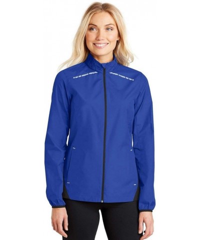 Womens Zephyr Reflective Hit Full-Zip Jacket (L345) True Royal/ Deep Black $9.67 Jackets