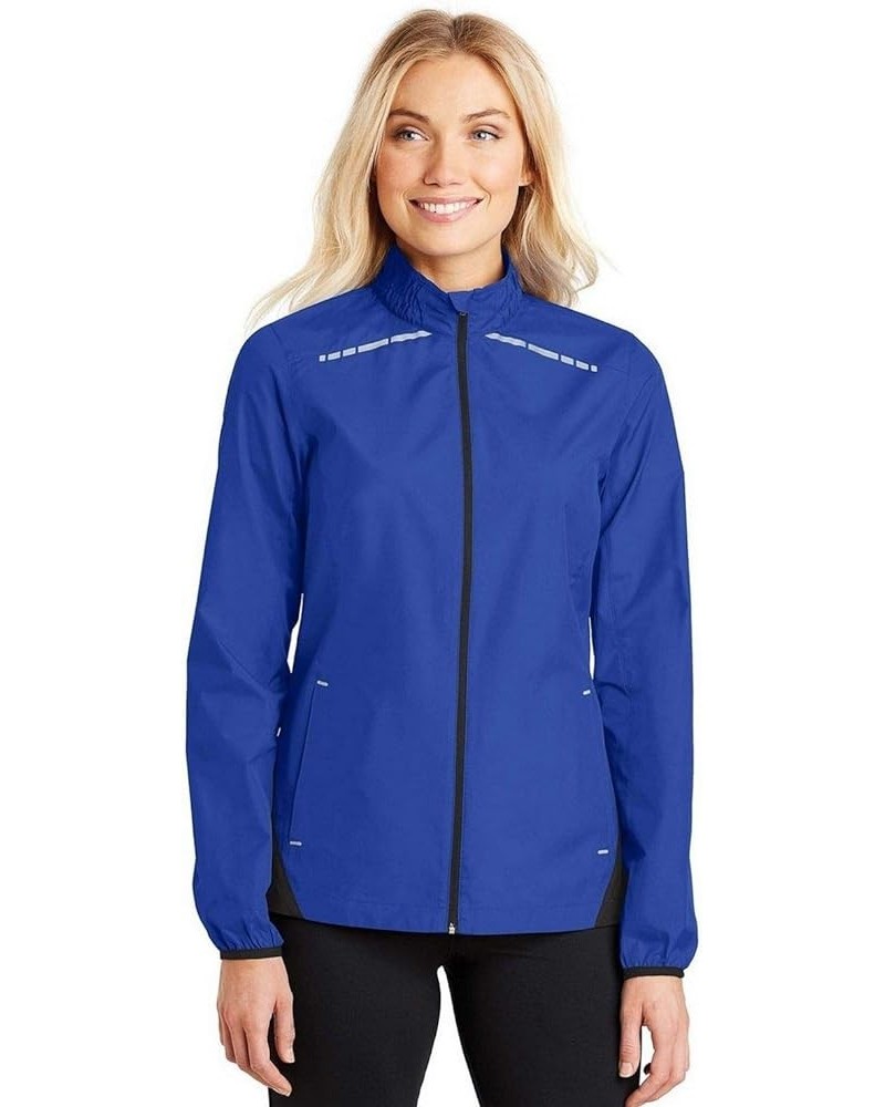 Womens Zephyr Reflective Hit Full-Zip Jacket (L345) True Royal/ Deep Black $9.67 Jackets