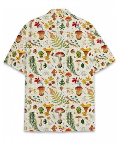 Mushroom Hawaiian Shirts for Men - Mushroom Shirt, Mushroom Shirts for Men, Mushroom Stripe Button Down Color 15 $13.64 Shirts