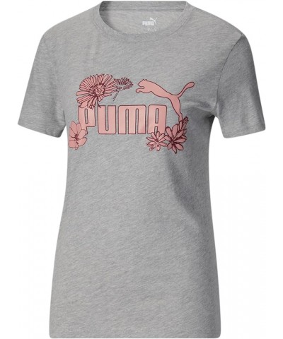 Women's Graphic Tee Light Gray Heather- Ah23 Floral $16.30 Activewear