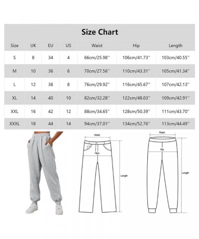 Womens High Waisted Sweatpants Casual Straight Leg Workout Active Joggers Pants Solid Comfy Sports Trouser with Pockets Z1-bl...