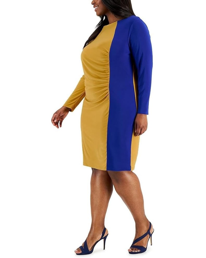 womens Gold/Royal Blue $10.25 Dresses