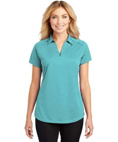 Ladies Digi Heather Performance Polo. L574 Maui Blue $12.59 Shirts