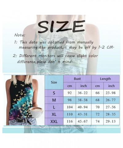 Tank Tops for Women Fashion Trendy Printed Basic Tees Sleeveless Crewneck Loose Tunic Blouse Casual Athletic T Shirts Kxbt-a0...