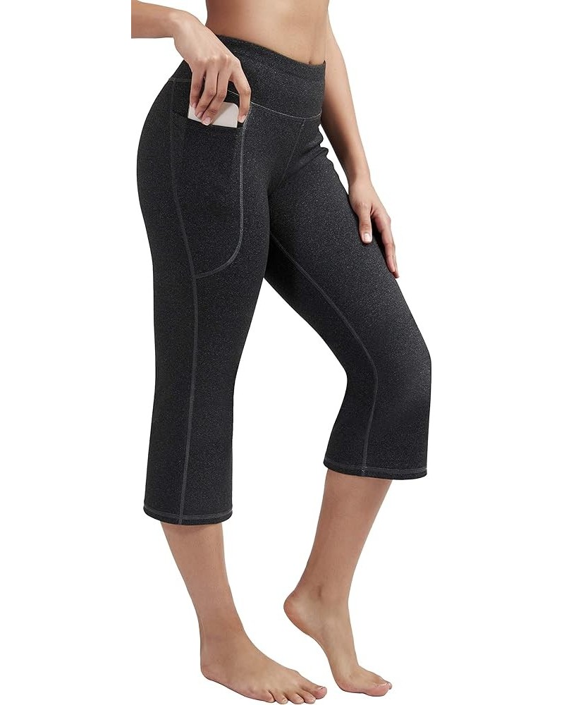 Women's Yoga Pants with Pockets for Women Bootcut Wide Leg Pants for Women High Waisted Workout Pants Capri Charcoal $21.45 P...