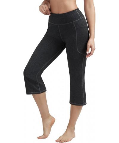 Women's Yoga Pants with Pockets for Women Bootcut Wide Leg Pants for Women High Waisted Workout Pants Capri Charcoal $21.45 P...