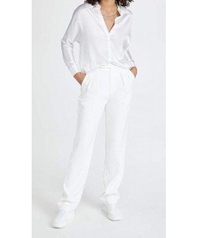 Women's Band Collar Blouse Optic White $74.40 Blouses