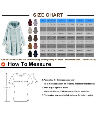 Women's Winter Coat Women Plus Size Button Plush Tops Hooded Loose Cardigan Wool Coat Winter Jacket 3-white $12.74 Jackets