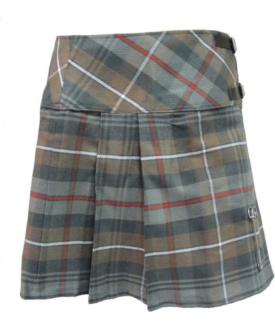 Woman's Weathered Look Pleated Plaid Tartan 16.5 Inch Kilt Mckenzie $10.48 Skirts