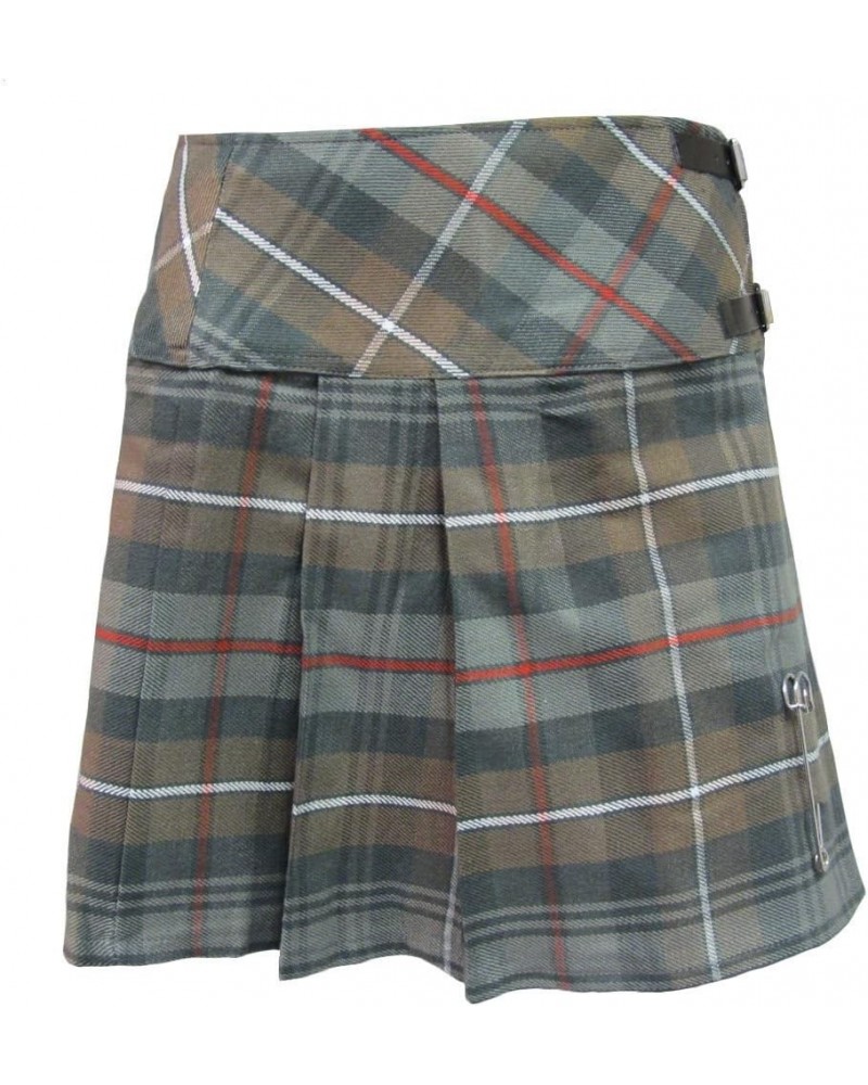 Woman's Weathered Look Pleated Plaid Tartan 16.5 Inch Kilt Mckenzie $10.48 Skirts