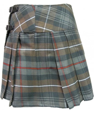 Woman's Weathered Look Pleated Plaid Tartan 16.5 Inch Kilt Mckenzie $10.48 Skirts