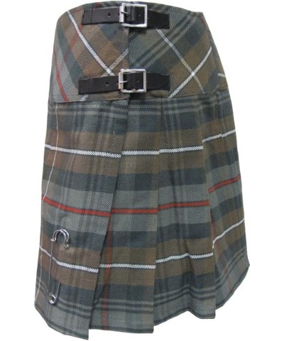 Woman's Weathered Look Pleated Plaid Tartan 16.5 Inch Kilt Mckenzie $10.48 Skirts