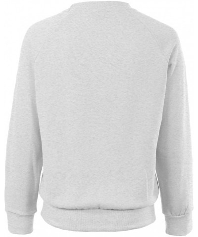 Women's Soft and Comfy Basic Pullover Crewneck Fleece Sweatshirt Heather Grey $15.11 Hoodies & Sweatshirts