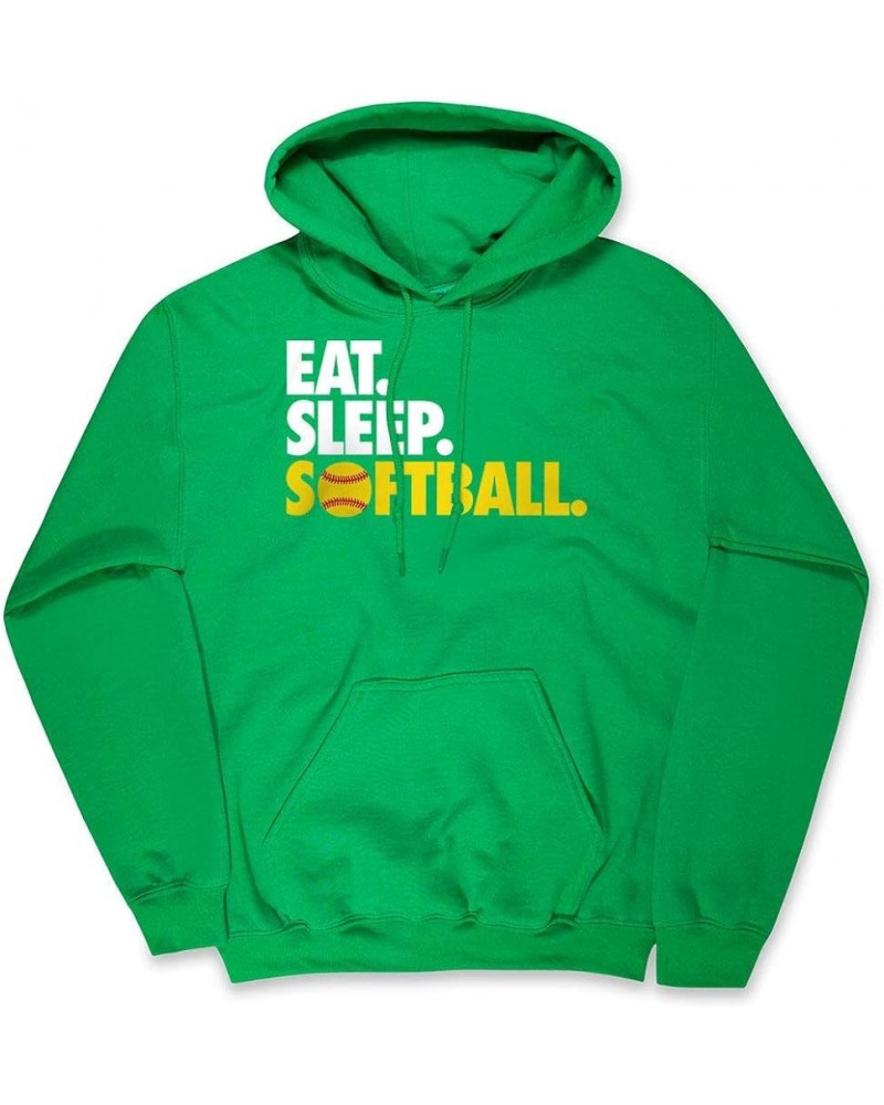 Softball Standard Sweatshirt | Eat Sleep Softball Adults Sizes Adult Green $20.68 Hoodies & Sweatshirts