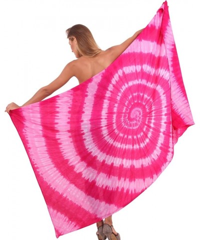 Women's Beach Wrap Bikini Wraps Sarong Swimwear Cover up Skirt Bathing Suit Swimsuit Pareo Coverups for Women Taffy, Tie Dye ...