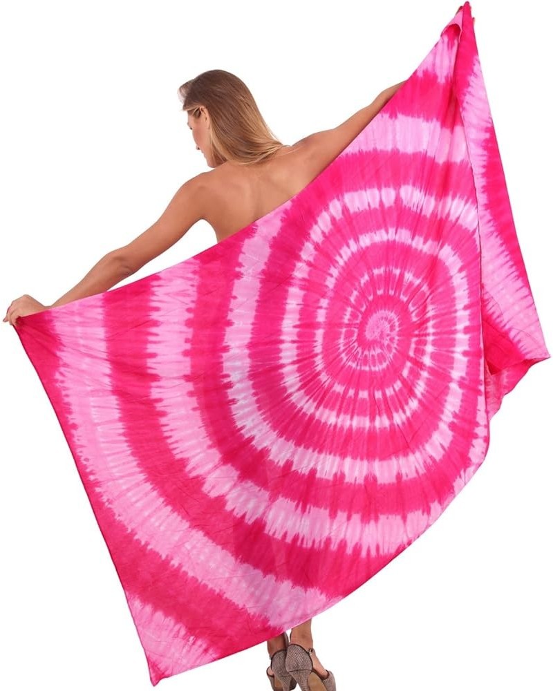 Women's Beach Wrap Bikini Wraps Sarong Swimwear Cover up Skirt Bathing Suit Swimsuit Pareo Coverups for Women Taffy, Tie Dye ...