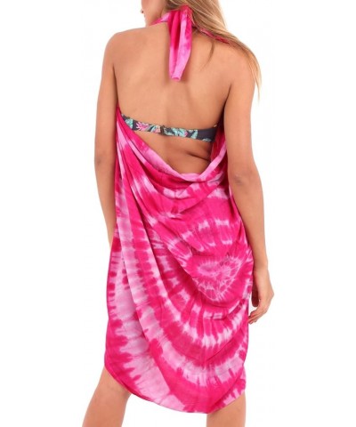 Women's Beach Wrap Bikini Wraps Sarong Swimwear Cover up Skirt Bathing Suit Swimsuit Pareo Coverups for Women Taffy, Tie Dye ...