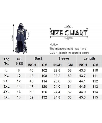 Renaissance Hooded Cloak for Women Half Cardigan Hoodie Longline Coat Goth Drop Shoulder High Low Hem Cape Jacket Navy Blue $...