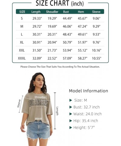 Womens Oversized T Shirts Loose Fit Crewneck Short Sleeve Tops Summer Casual Blouse Y2K 2024 Basic Tee White-p $10.39 T-Shirts