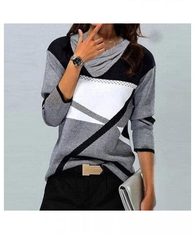 French Cashmere Geometric Pattern Warm Pullover Sweater Plus Size Women's Top Loose Sweatshirt for 2024 Spring 07-black $5.29...