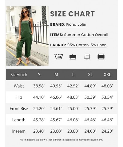 Jumpsuits for Women Casual Summer Jumpers Wide Leg Overalls Women Baggy Cotton Bib Harem Rompers 2 Armygreen $16.79 Overalls