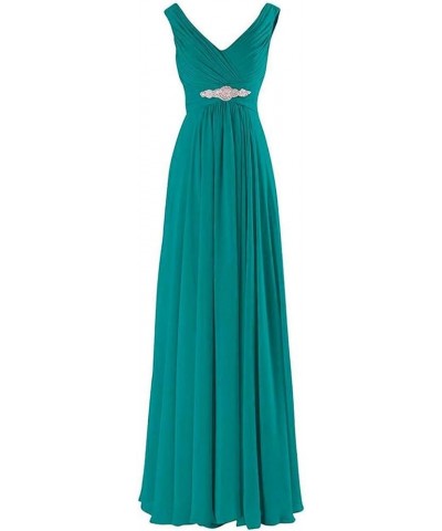 Double Long Bridesmaid Dress Party Prom Dress Wedding Evening Dress Turquoise $31.90 Dresses