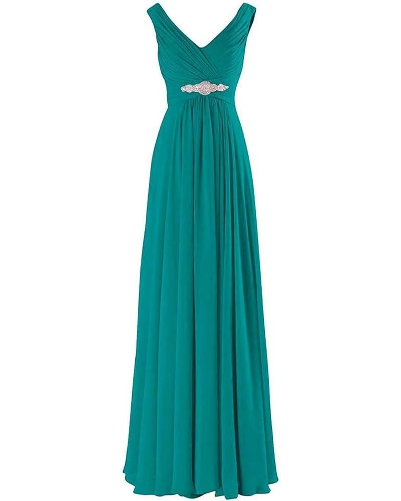 Double Long Bridesmaid Dress Party Prom Dress Wedding Evening Dress Turquoise $31.90 Dresses